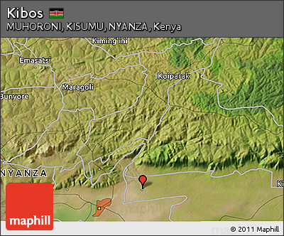 Satellite 3D Map of Kibos