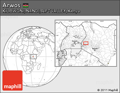 Blank Location Map of Arwos