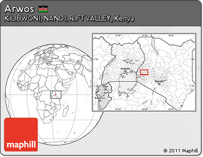 Blank Location Map of Arwos
