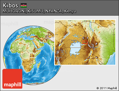 Physical Location Map of Kibos