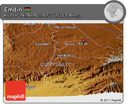 Physical Panoramic Map of Emdin