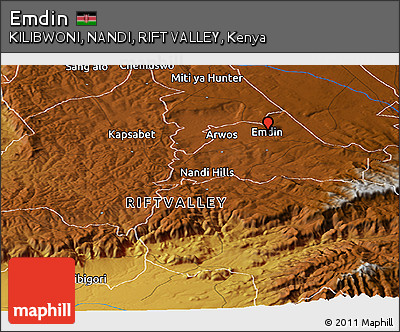 Physical Panoramic Map of Emdin