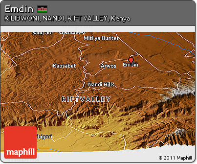 Physical Panoramic Map of Emdin