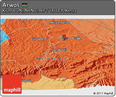 Political Panoramic Map of Arwos