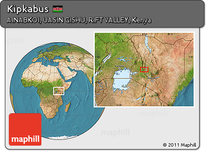 Satellite Location Map of Kipkabus