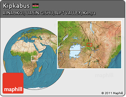 Satellite Location Map of Kipkabus