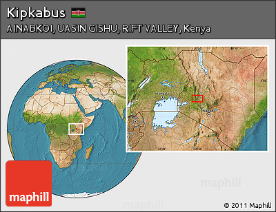 Satellite Location Map of Kipkabus
