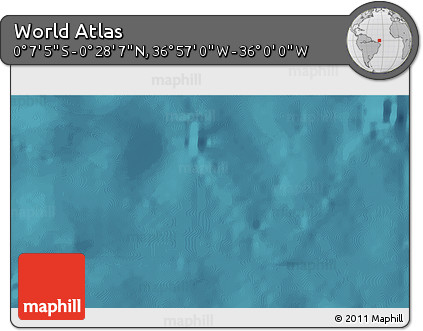 Satellite 3D Map of the Area around 0° 10' 31" N, 36° 28' 30" W