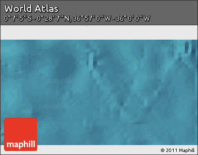 Satellite 3D Map of the Area around 0° 10' 31" N, 36° 28' 30" W