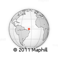 Outline Map of the Area around 0° 10' 31" N, 37° 19' 30" W, rectangular outline