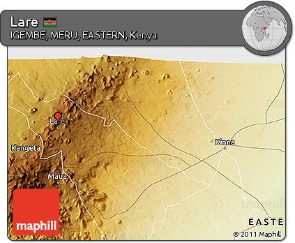 Physical 3D Map of Lare