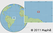 Savanna Style Location Map of the area around 0° 10' 31" N, 39° 52' 30" W