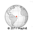 Outline Map of the Area around 0° 10' 31" N, 39° 52' 30" W, rectangular outline