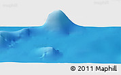 Shaded Relief Panoramic Map of the area around 0° 10' 31" N, 39° 52' 30" W