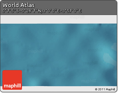 Satellite 3D Map of the Area around 0° 10' 31" N, 3° 28' 30" E