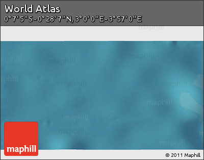 Satellite 3D Map of the Area around 0° 10' 31" N, 3° 28' 30" E