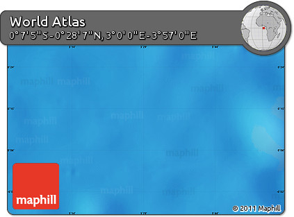 Physical Map of the Area around 0° 10' 31" N, 3° 28' 30" E
