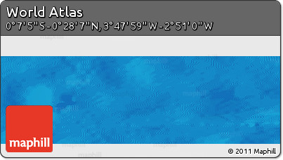 Physical Panoramic Map of the Area around 0° 10' 31" N, 3° 19' 30" W