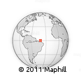 Outline Map of the Area around 0° 10' 31" N, 41° 34' 30" W, rectangular outline