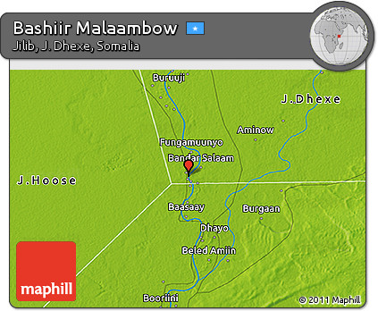 Physical 3D Map of Bashiir Malaambow