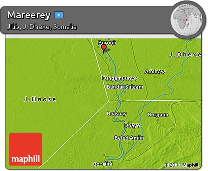 Physical 3D Map of Mareerey