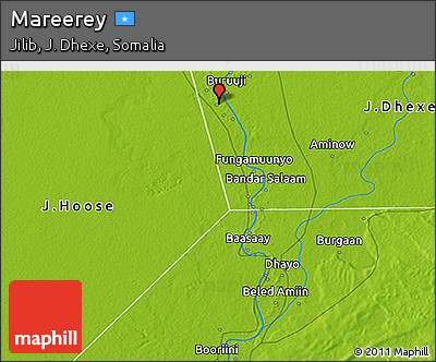 Physical 3D Map of Mareerey