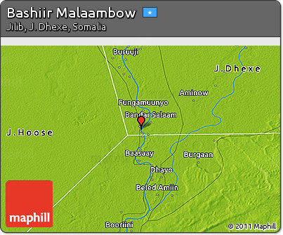 Physical 3D Map of Bashiir Malaambow