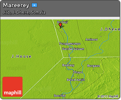 Physical 3D Map of Mareerey