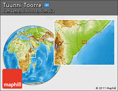 Physical Location Map of Tuunni Toorre