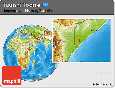 Physical Location Map of Tuunni Toorre