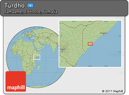 Savanna Style Location Map of Turdho