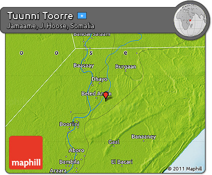 Physical Map of Tuunni Toorre