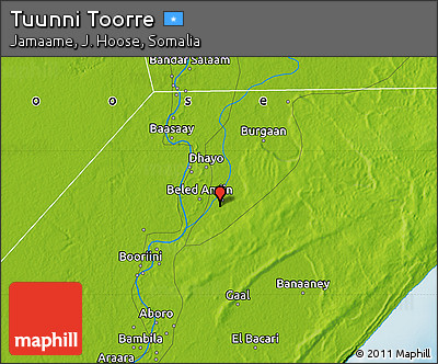 Physical Map of Tuunni Toorre