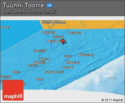 Political Panoramic Map of Tuunni Toorre