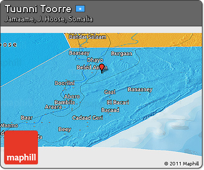 Political Panoramic Map of Tuunni Toorre