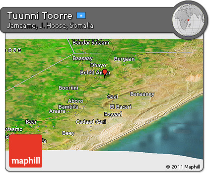 Satellite Panoramic Map of Tuunni Toorre