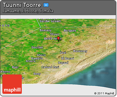 Satellite Panoramic Map of Tuunni Toorre