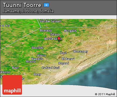 Satellite Panoramic Map of Tuunni Toorre