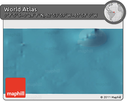 Satellite 3D Map of the Area around 0° 10' 31" N, 42° 25' 29" W