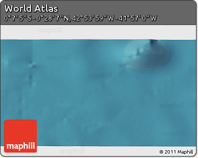 Satellite 3D Map of the Area around 0° 10' 31" N, 42° 25' 29" W