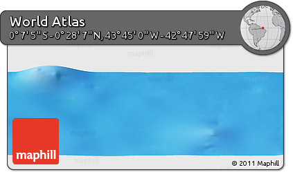 Physical Panoramic Map of the Area around 0° 10' 31" N, 43° 16' 29" W