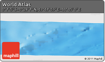 Physical Panoramic Map of the Area around 0° 10' 31" N, 44° 16' 29" E