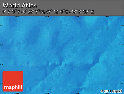Physical Map of the Area around 0° 10' 31" N, 47° 40' 29" E