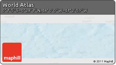 Physical Panoramic Map of the Area around 0° 10' 31" N, 47° 31' 29" W