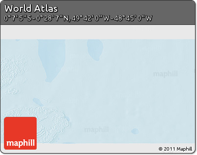 Political 3D Map of the Area around 0° 10' 31" N, 49° 13' 30" W