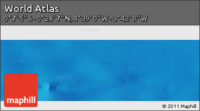 Shaded Relief Panoramic Map of the Area around 0° 10' 31" N, 4° 10' 30" W