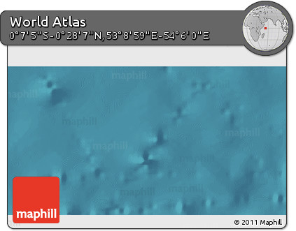 Satellite 3D Map of the Area around 0° 10' 31" N, 53° 37' 30" E