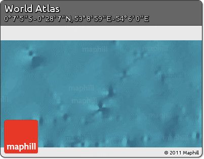 Satellite 3D Map of the Area around 0° 10' 31" N, 53° 37' 30" E