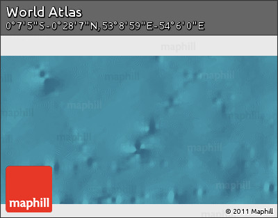 Satellite 3D Map of the Area around 0° 10' 31" N, 53° 37' 30" E