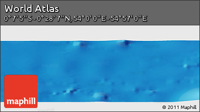 Physical Panoramic Map of the Area around 0° 10' 31" N, 54° 28' 30" E